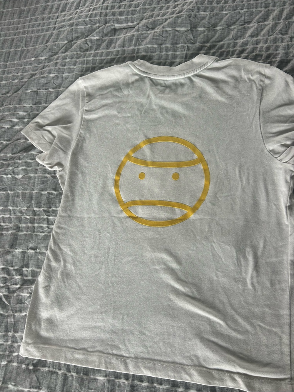 Tory Burch White T-Shirt with Yellow Graphic - Picture 4 of 4